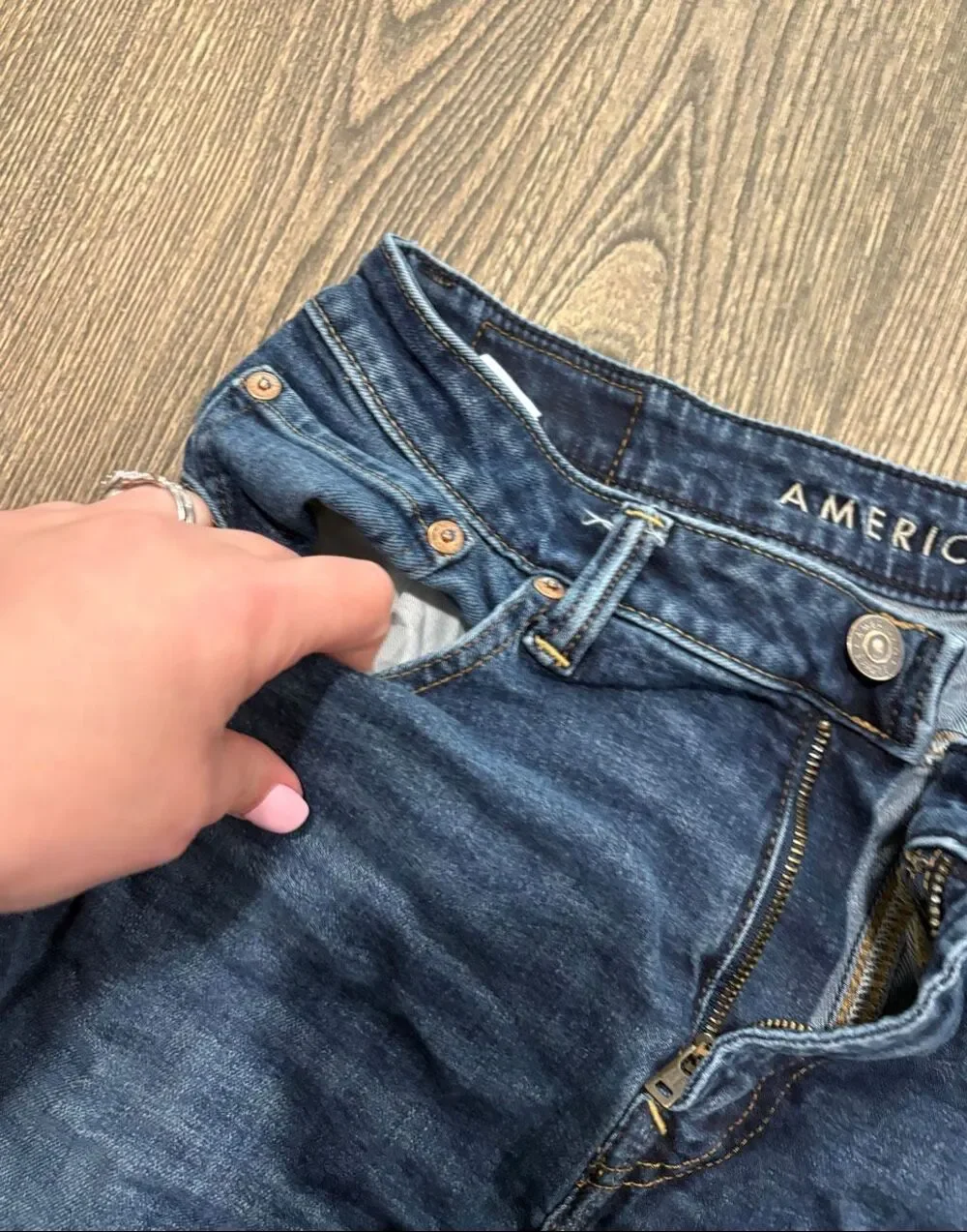 American Eagle Outfitters Men's Airflex+ Straight Jeans Blue Denim Size 32x32